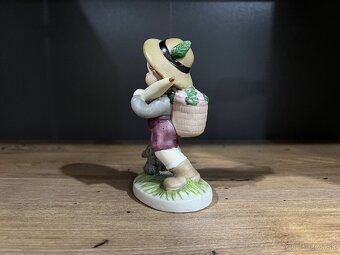 Keramická soška chlapec s dáždnikom - vintage dekorácia - 3