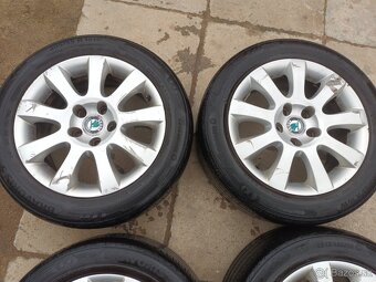 4ks Alu kola original Škoda 5x112 R16 - 3