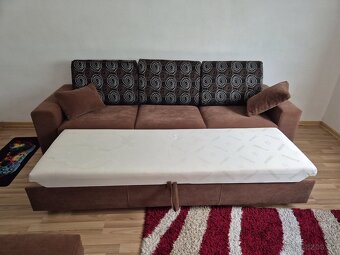 Rozkladacia sedacia suprava, kreslo, stolík - 3