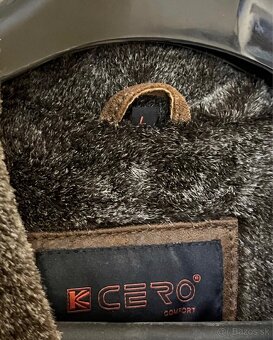 Kožená teplá pánska bunda - 3