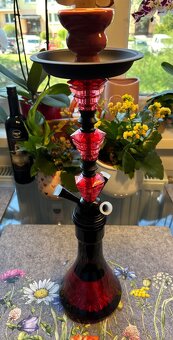 Vodná fajka HOOKAH 53cm/3 červená - 3