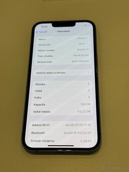 Predám Apple iPhone 13 128GB Blue Bežné známky používania - 3