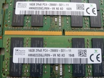 predám pamäte pre notebooky , (sodimm) 16gb DDR4 - 3
