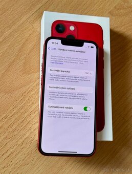 iPhone 13 Mini Red BATERIE 100% TOP - 3