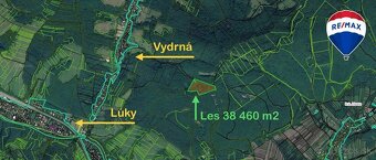 Les v katastrálnom území Vydrná 38460m2 - 3