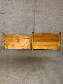 Darujem 2 použité postele IKEA smrekové - 3