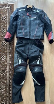 Kožený motorkársky komplet ProBiker – nohavice a bunda, veľk - 3