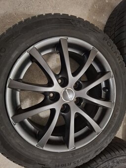 Alu disky Borbet LV5 Anthracite Glossy+zimné pneu 205/55 R16 - 3