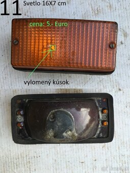 Svetlá a odrazové sklíčka na bicykel, príves, traktor vlečku - 3