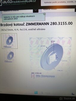 Honda přední brzdové kotouče Zimmrmann Honda - 3
