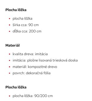 Vyvýšena posteĺ 90/200 - 3