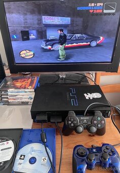 Herná konzola Sony PlayStation 2 + Hry A Príslušenstvo - 3