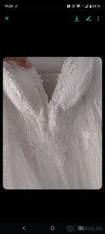 Krásne vyšívané svadobné šaty 5 - 3