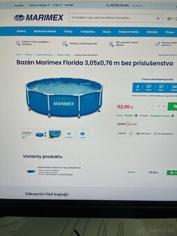 Bazén 3,05 m s pieskovou filtraciou a príslušenstvom - 3