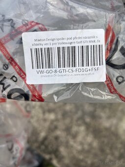 Maxton Design spojler pod predný nárazník s krídelkami ver.1 - 3