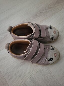 Mrugala kožené dievčenské prechodné topánky - 3