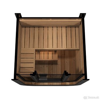 Záhradná Cube sauna SaunaLux130 Thermodrevo - 3