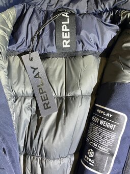 REPLAY zimná pánska bunda s kapucňou M - 3