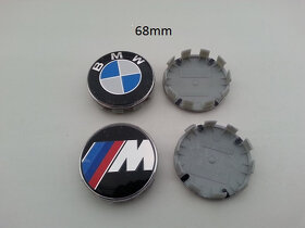 BMW krytky 68mm a 56mm, znak kapota, kufor 73mm a 82mm - 3