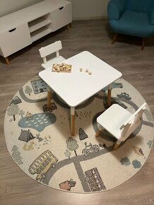 Detsky škandinávsky stolík + koberec - 3