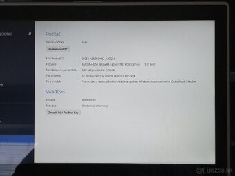 Acer Aspire V5,4 GB RAM,120 GB SSD,dotykový displej. - 3