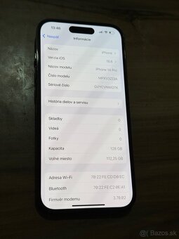 Predám Apple iPhone 14 PRO 128GB Black Minimálne známky - 3