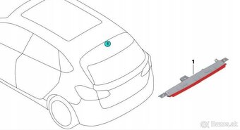 Tretie brzdove svetlo AUDI A6 C8, BMW X1 - 3