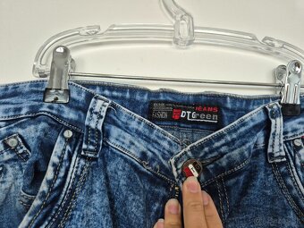 pánske rifľové kraťasy - 3