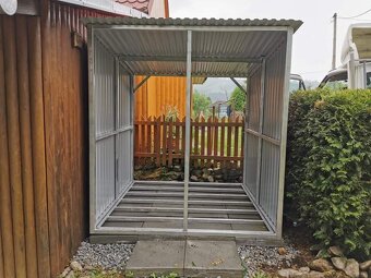 Prístrešok na palivové drevo 3x1,2m RAL3011 višňa - 3