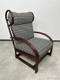 Masívne kreslo ušiak s podnožou Gervasoni Italy - 3