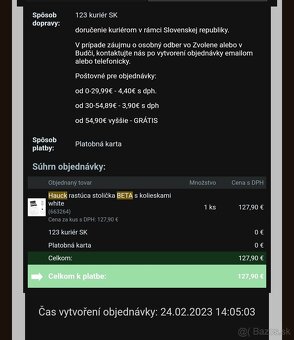 Jedálenská stolička Hauck Beta - 3