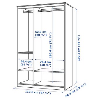 Predáme skriňu SONGESAND /IKEA/ - 3