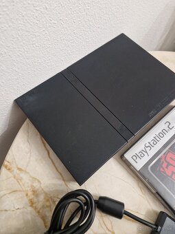 PlayStation 2 Slim herná konzola čierna + hra - 3