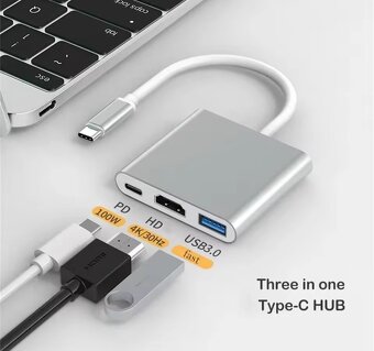 3v1 adapter z USB-C na HDMI - 3