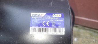 Elektrický ohrievač 3,0 kW sieťový, vstavaný snímač teploty - 3