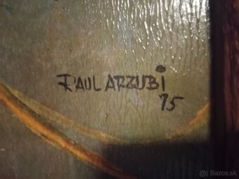 Hlava koně olej na desce SLEVA NA 1990 - 3