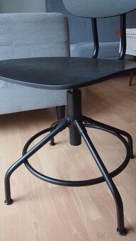 OTOčNá STOLIčKA, čIERNA - KULLABERG, IKEA - 3