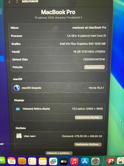 apple macbook pro 2020, i5, 16/500gb - 3