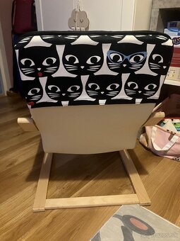 Ikea detské kreslo Poang mačka - 3