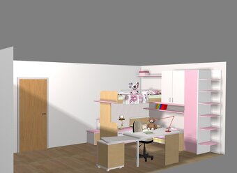 Detská izba - postele, skrinky, stôl - 3