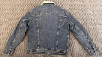 Pánska džínsová zateplená bunda LEVIS - veľkosť M - 3