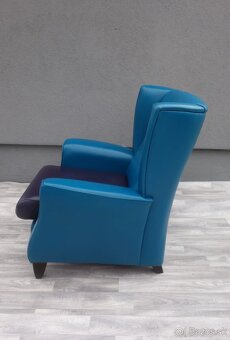 Kreslo kožené – “ UŠIAK „. - 3