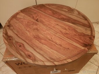 Konferenčný stolík palisander 75 cm - 3