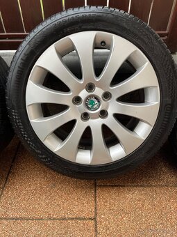 Disky Škoda Superb 2 + Letné pneu Comtinental - 3