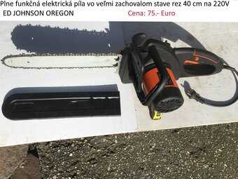 Reťazová píla Ed Johnson OREGON elektrická na 220 V - 3