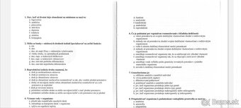 Testovacie otázky a vypracované príklady – BIO a CHE LF UK - 3