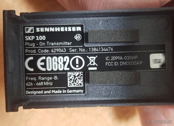 Vysielač (tzv.kocka) Sennheiser SKP 100, G3, range B - 3