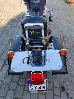 Nosič na origo opěrku spolujezdce na Yamaha 750/1100 Virago. - 3