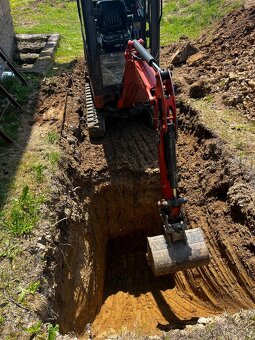 Zemné a výkopové práce, Minibager, nákladná doprava bager - 3