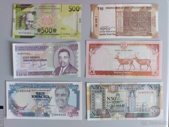 Zbierka bankoviek po 2 a 3 EUR - rôzne svetové - 3